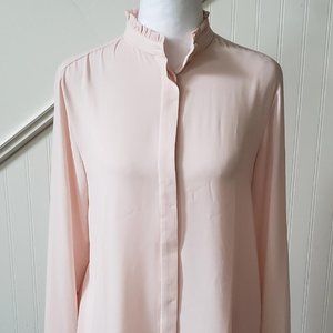 LOFT (soft pink flowy) blouse (NWT'S) Size XS